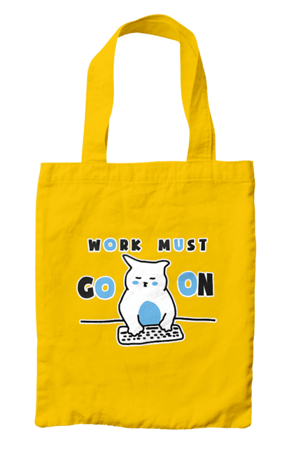 Сумка з принтом "Робота не вовк". Айті, кіт, коти, котики, робота. 2070702