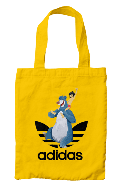 Сумка з принтом "Adidas Мауглі". Adidas, mowgli, адідас, книга, книга джунглів, мауглі, мультфільм. 2070702