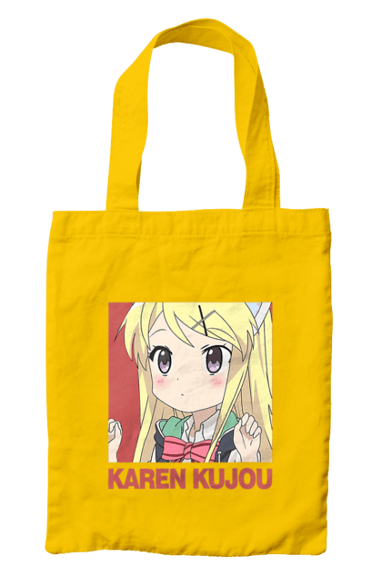 Сумка з принтом "Золота мозаїка Карен Куджо". Anime, karen kujo, kiniro mosaic, kinmoza, manga, аніме, золота мозаїка, карен, карен куджо, манга. 2070702