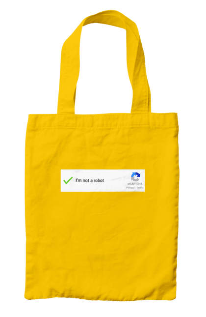 Сумка з принтом "Я не робот". Angular, c, css, html, it, javascript, jquery, php, python, react, svelt, vue, айтишник, айті, гумор, код, кодувати, прогер, програміст, програмісти, ти ж, ти ж програміст, тиж програміст. 2070702