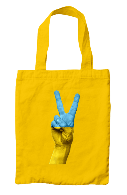 Bag with prints Two Fingers, World, Ukraine. Arm, peace, ukraine. 2070702