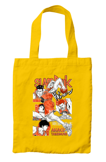 Bag with prints Slam Dunk Takenori Akagi. Anime, basketball, comedy, manga, school, shonen, slam dunk, sports anime, takenori akagi. 2070702