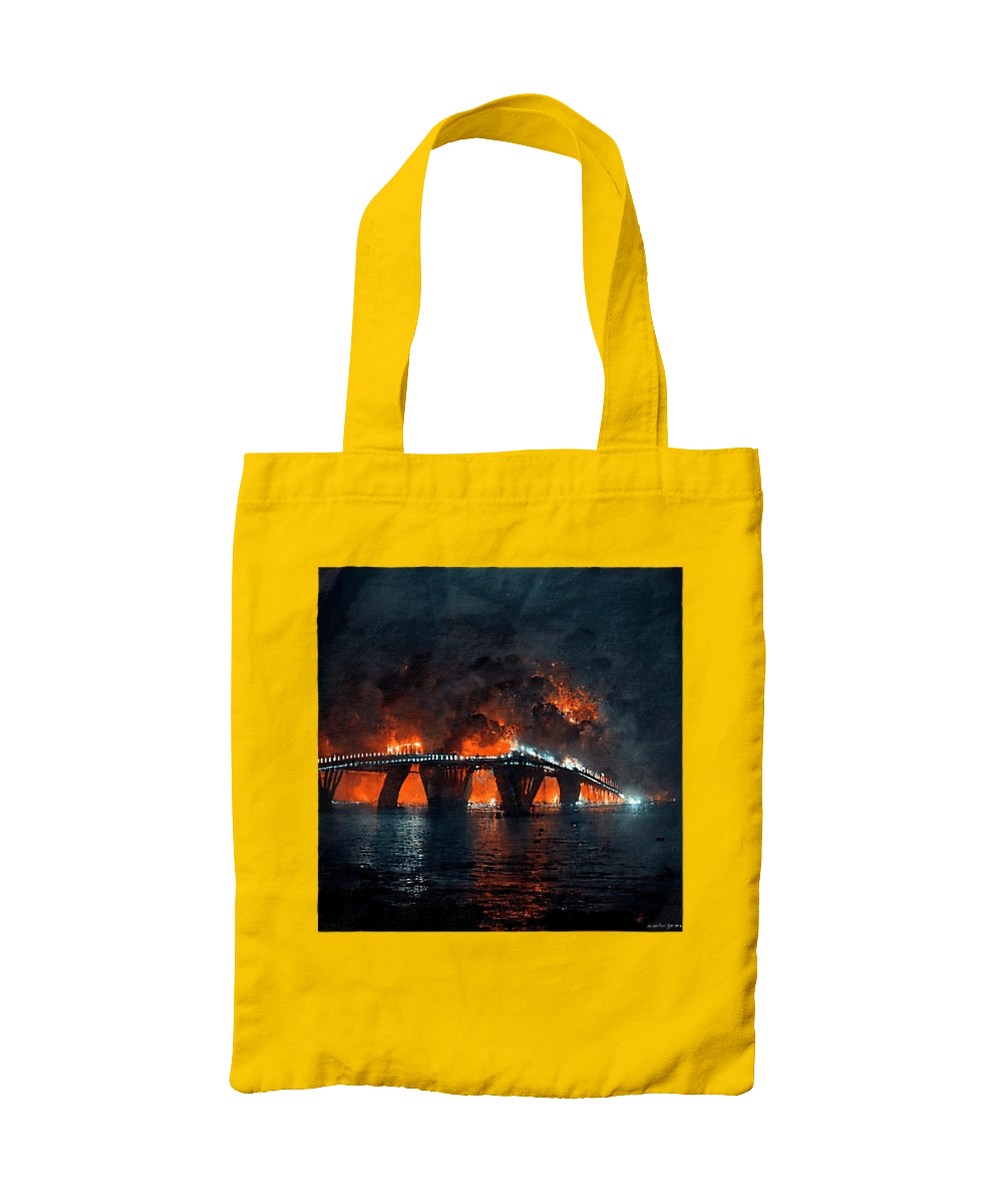 The Crimean bridge is on fire