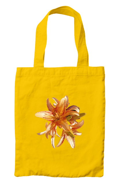 Сумка з принтом "Оранжева лілія". Квітка, краса, лілія, оранжевий, помаранчевий, природа, сонячний. 2070702