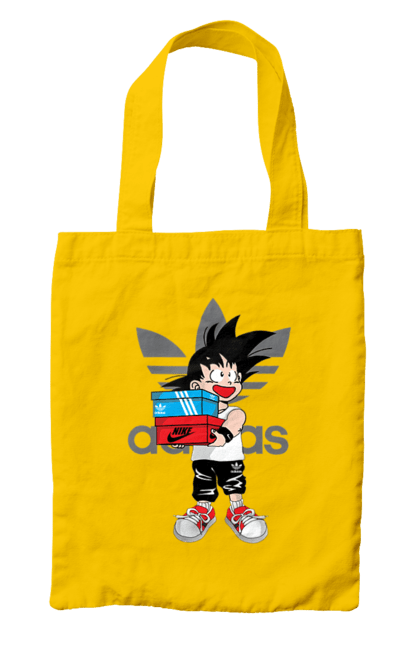 Bag with prints Adidas Son Goku. Adidas, anime, dragon ball, goku, manga, son goku, tv series. 2070702