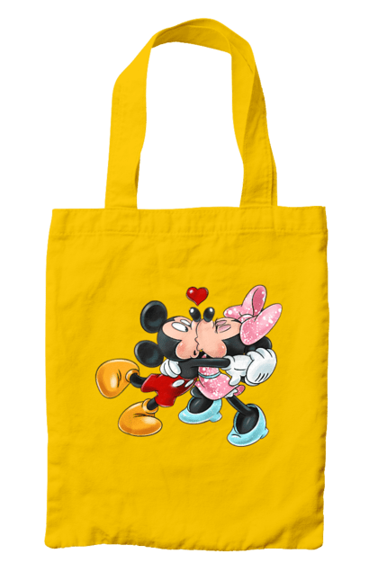 Сумка с принтом Микки Маус и Минни Маус. Mickey mouse, minnie mouse, дисней, микки, микки маус, минни маус, мультфильм. 2070702