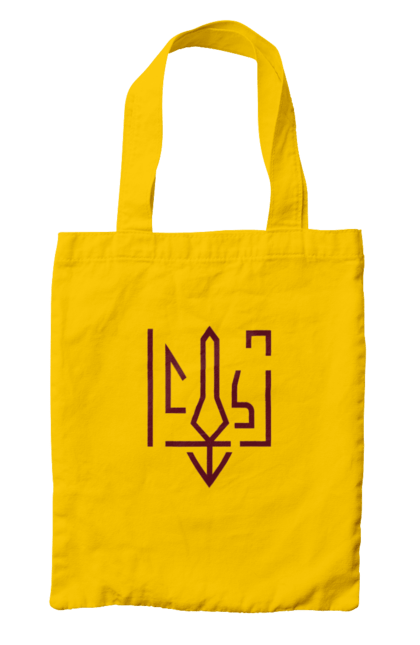 Сумка з принтом "Тризуб мінімалізм". Герб, герб україни, патріотичне, україна, українська символіка, українське. 2070702