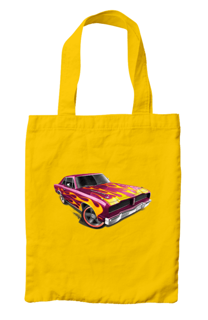 Сумка з принтом "Машина вогонь". Їзда, машина, швидкість. 2070702