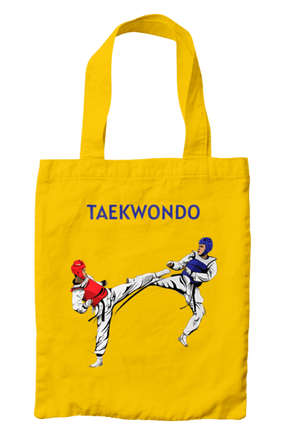 Bag with prints Taekwondo. Korea, martial arts, sport, taekwondo, training. 2070702