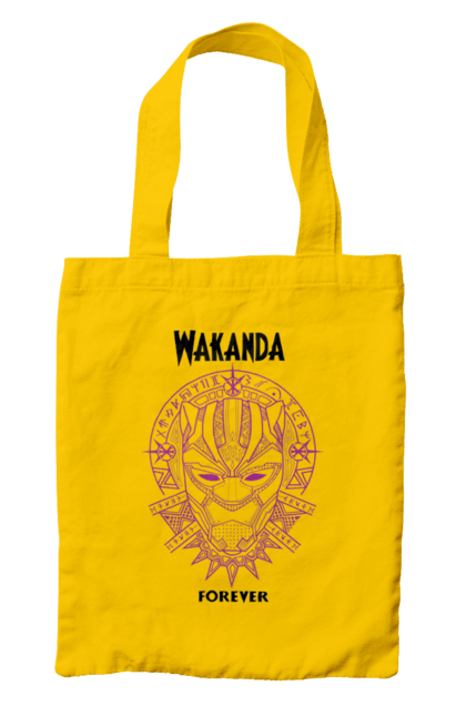 Сумка с принтом Ваканда Навсегда. Marvel, wakanda, wakanda forever, ваканда, ваканда навсегда, марвел, т`чалла, черная пантера. 2070702