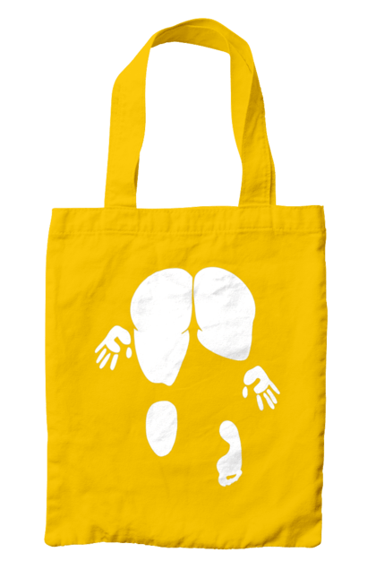 Сумка з принтом "Дівчина вид по заду". Вид з зади, вульгарна, гумор, дівчина, дівчина раком, прикольна. 2070702