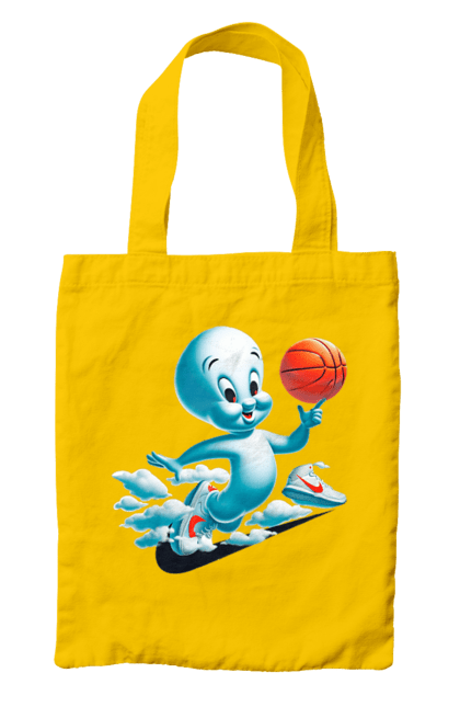 Bag with prints Casper. Ball, basketball, casper, ghost, movie, sneakers, sport. 2070702