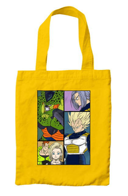 Bag with prints Dragon Ball. Anime, dragon ball, goku, manga, tv series, vegeta. 2070702