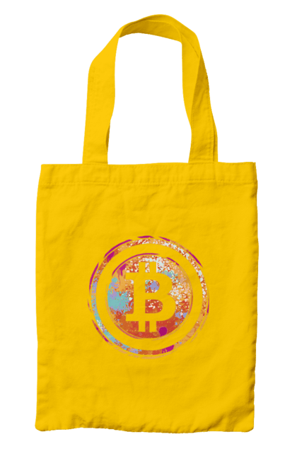 Сумка з принтом "Біткоїн". Биткоин, бінарний, біткоїн, біткойн, валюта, гроші, крипто, програміст, хакер. 2070702