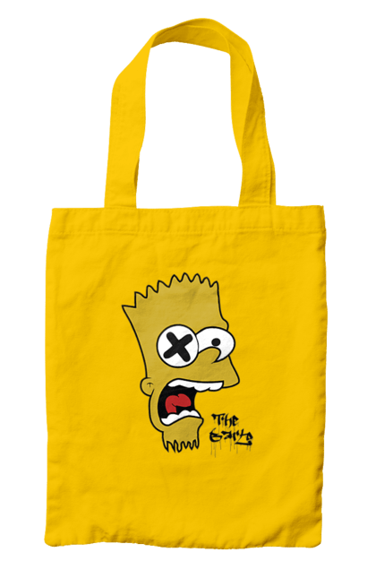 Bag with prints Bart Simpson. Bart, cartoon, serial, simpson. 2070702