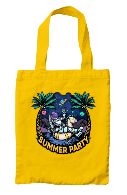 Сумка з принтом "Літній Паті З Космонавтом". Космонавт, космос, літо. 2070702