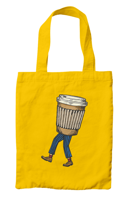 Сумка з принтом "Людина Кава". Кава. 2070702