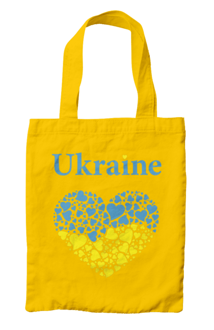 Bag with prints Ukraine Heart. Flag, heart, ukraine. 2070702