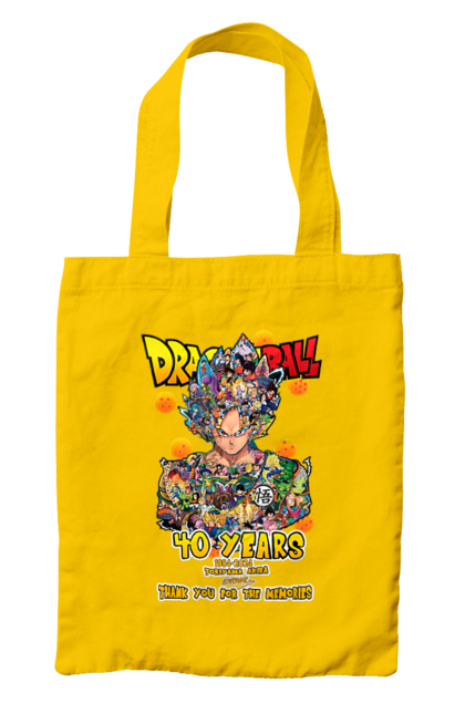 Bag with prints Dragon Ball. Anime, dragon ball, goku, manga, tv series, vegeta. 2070702