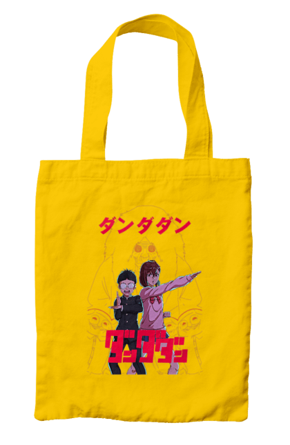 Сумка з принтом "Дандадан". Dandadan, momo ayase, okarun, аніме, аясе, дандадан, кен такакура, манга, момо аясе, окарун. 2070702