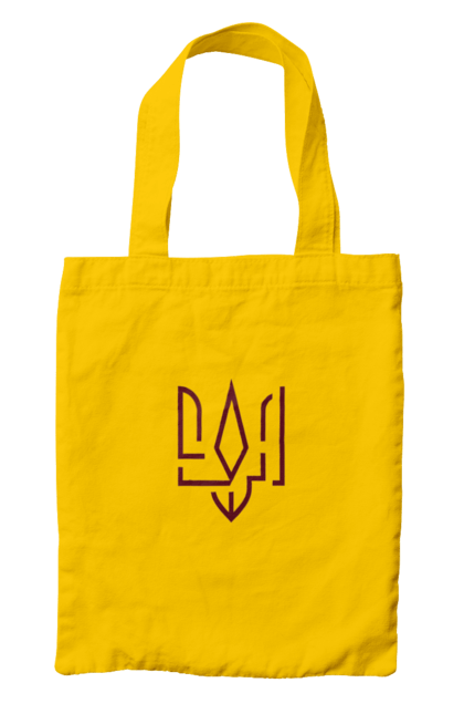 Сумка з принтом "Тризуб мінімалізм". Герб, герб україни, патріотичне, україна, українська символіка, українське. 2070702