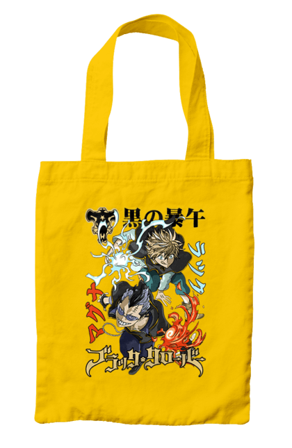 Bag with prints Black Clover Magna Swing and Luck Voltia. Anime, black clover, luck voltia, magna swing, manga, wizard king. 2070702