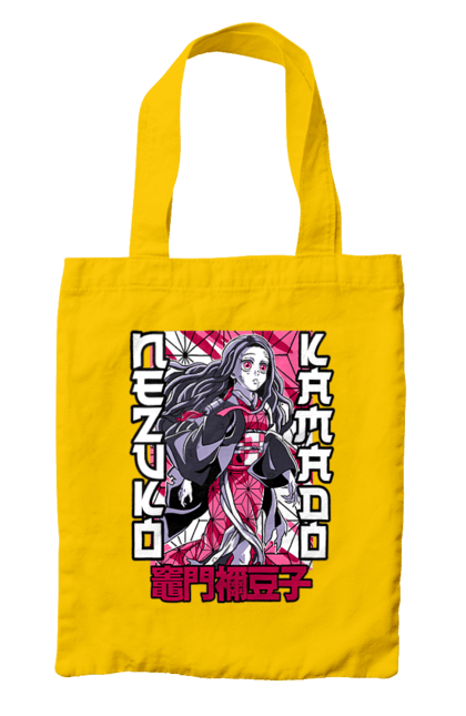 Bag with prints Demon Slayer Nezuko. Anime, demon slayer, kimetsu no yaiba, manga, nezuko, serial. 2070702