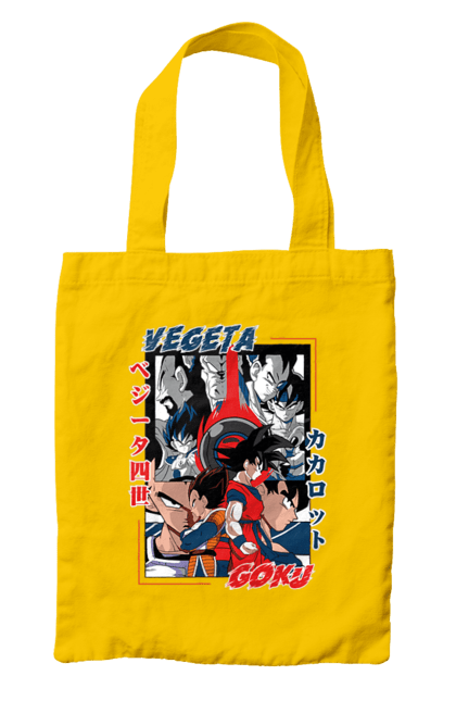 Bag with prints Dragon Ball. Anime, dragon ball, goku, manga, tv series, vegeta. 2070702