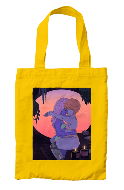 Сумка з принтом "Фіолетові Дівчата Обіймаються". Захід, обійми. 2070702