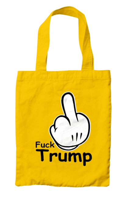Сумка з принтом "До біса Трампа". America, fuck, trump, usa, америка, до біса, президент, сша, трамп. 2070702