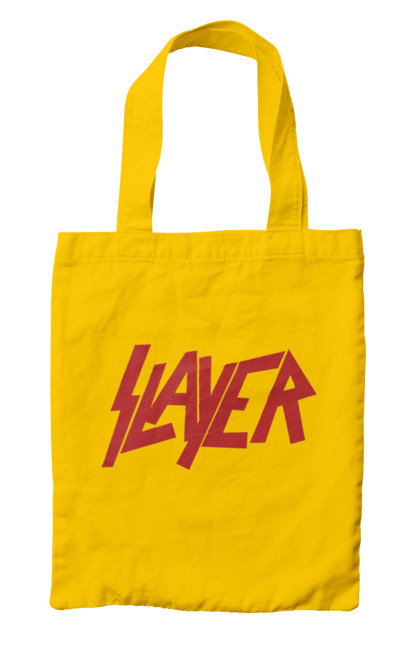 Сумка с принтом Slayer. Slayer, грув-метал, група, метал група, музыка, ню-метал, спид-метал, трэш-метал, череп. 2070702