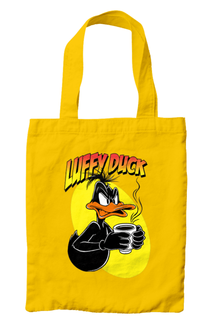 Bag with prints Daffy Duck. Cartoon, character, daffy duck, duck, looney tunes, merrie melodies, warner brothers. 2070702