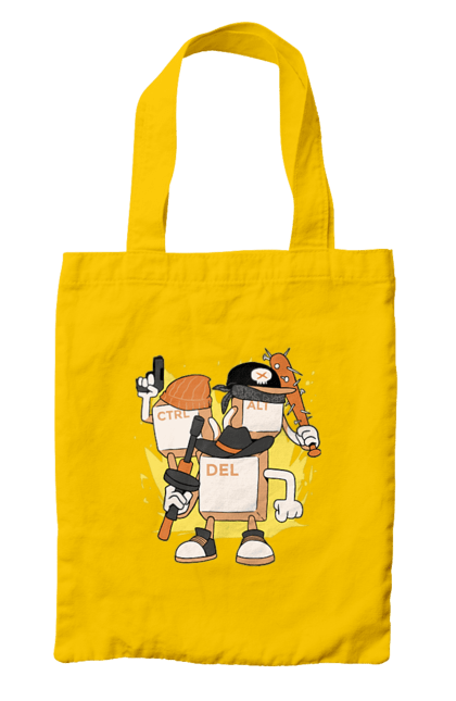 Сумка з принтом "Ctrl alt del Програмерський екшен". 404, andoid, aws, backend, c++, cloud, css, data, dev, devops, frontend, geek, git, github, go, golang, google, hacker, html, ios, java, javascript, jquery, js, linux, nodejs, php, python, react, science, script, web, геймер, гік, дата, клавіши, код, компьютер, лінукс, мова, облако, пайтон, пингфин, программист, програмування, талисман, хакер. 2070702