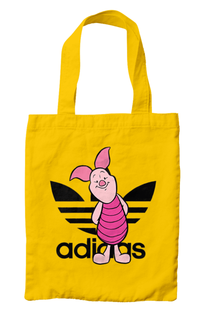 Сумка з принтом "Adidas П'ятачок". Adidas, piglet, адідас, вінні пух, мультфільм, п ятачок, п`ятачок, пятачок. 2070702