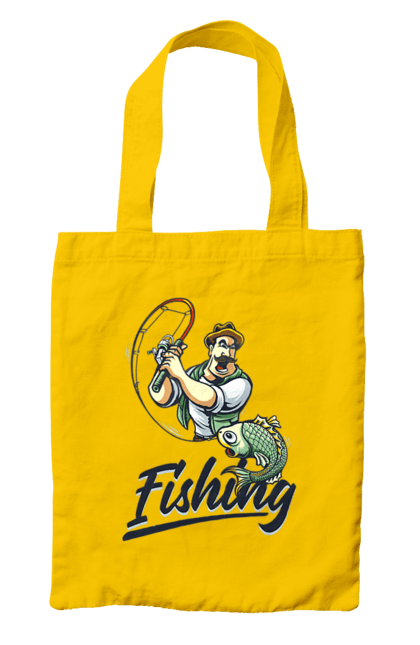 Bag with prints Fishing. Fish, fishing, summer, vacation. 2070702