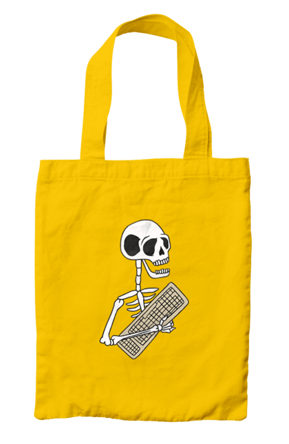 Сумка з принтом "Вічний кодер". Ай ті, айтішник, бінарний, код, програміст, розробник, хакер. 2070702