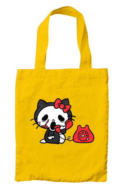 Сумка з принтом "Хелло Кітті Хелловін". Halloween, hello kitty, бренд, кіт, кошеня, персонаж, хелло кітті, хелловін. 2070702