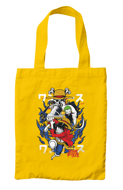 Bag with prints One Piece Luffy. Anime, luffy, manga, monkey de luffy, one piece, pirates. 2070702