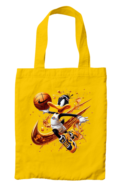 Bag with prints Daffy Duck Nike. Cartoon, character, daffy duck, duck, looney tunes, merrie melodies, nike, warner brothers. 2070702