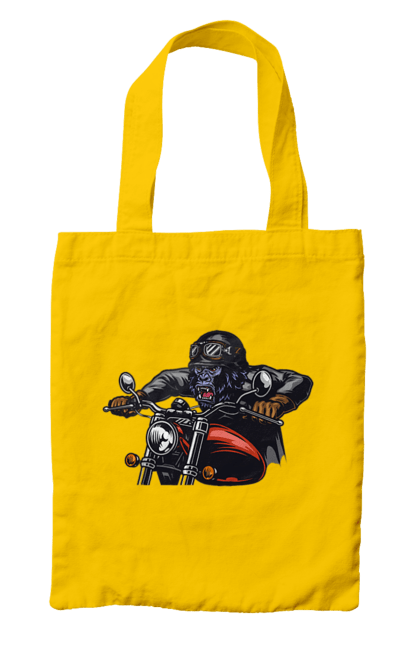 Bag with prints Gorilla On A Moped. Gorilla, moped, speed. 2070702