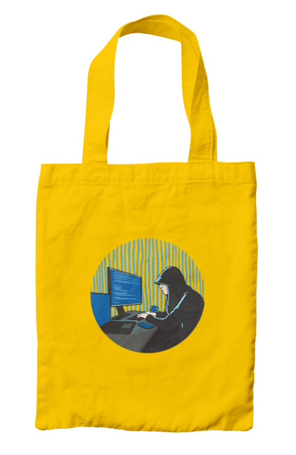 Сумка з принтом "Хакер". Бінарний, гік, програміст, хакер. 2070702