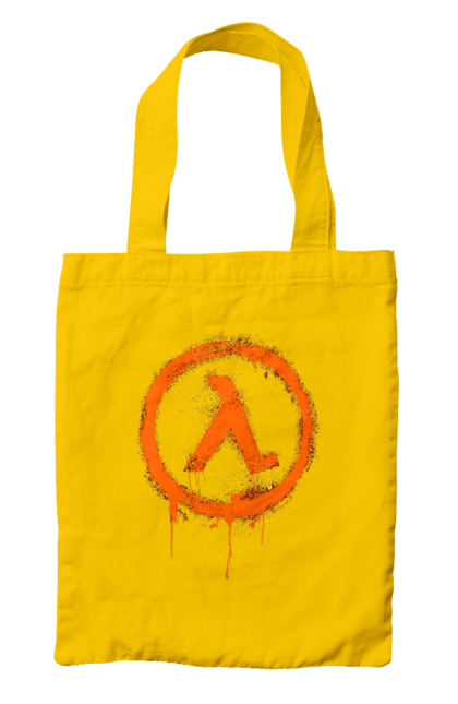 Bag with prints Half Life. Computer game, game, gamer, half life, mission, network game, now, passed, playstation, plot, rubilovo, sierra studios, stage. 2070702