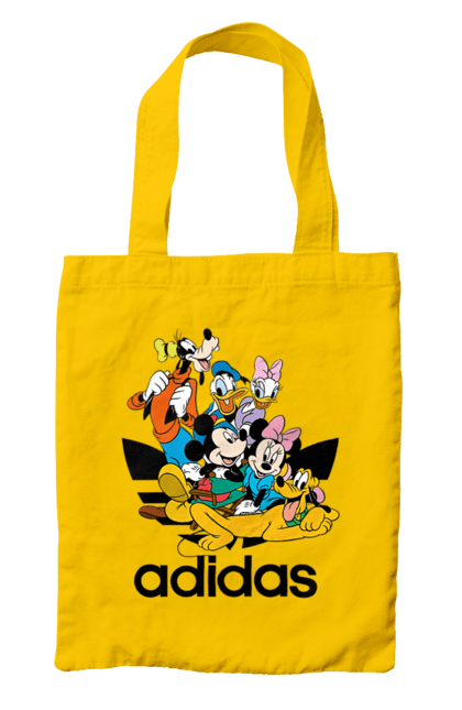 Сумка з принтом "Adidas Міккі Маус". Adidas, mickey mouse, адідас, дісней, міккі, міккі маус, мультфільм. 2070702