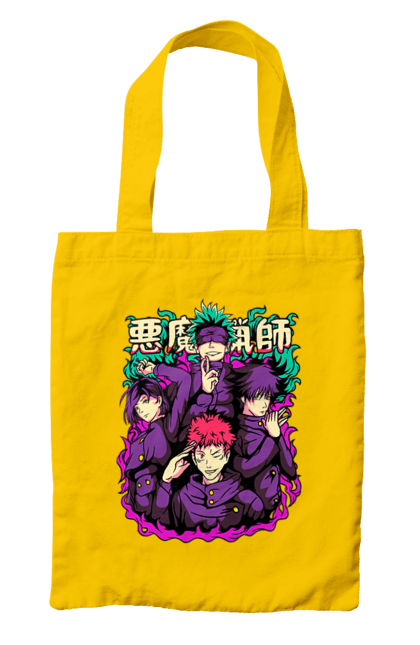 Bag with prints Jujutsu Kaisen. Anime, dark fantasy, itadori, jujutsu kaisen, magic battle, manga, mystic, sukuna. 2070702