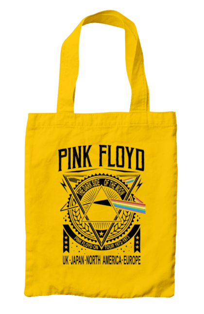 Bag with prints Pink Floyd. Album, music, pink floyd, rock, rock band. 2070702