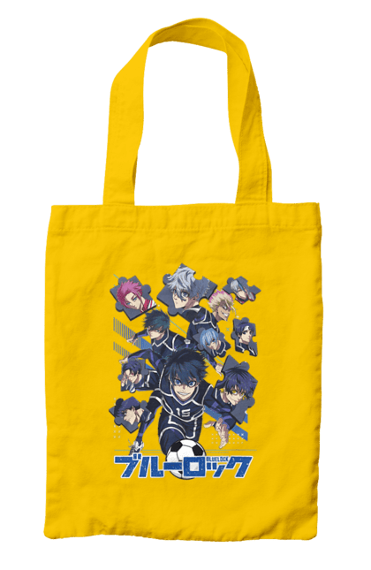 Bag with prints Blue Lock. Anime, blue lock, blue prison, manga, sport, sports anime. 2070702