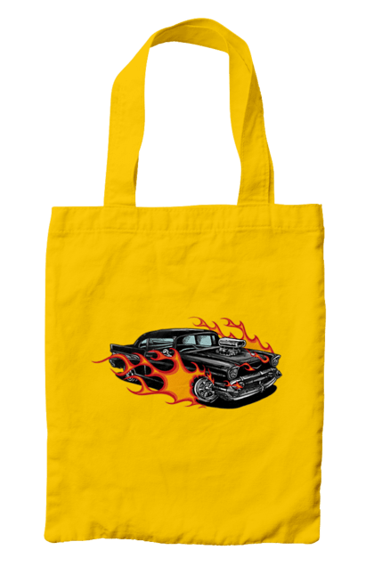 Сумка з принтом "Машина Вогонь". Автомобіль, вогонь, машина. 2070702