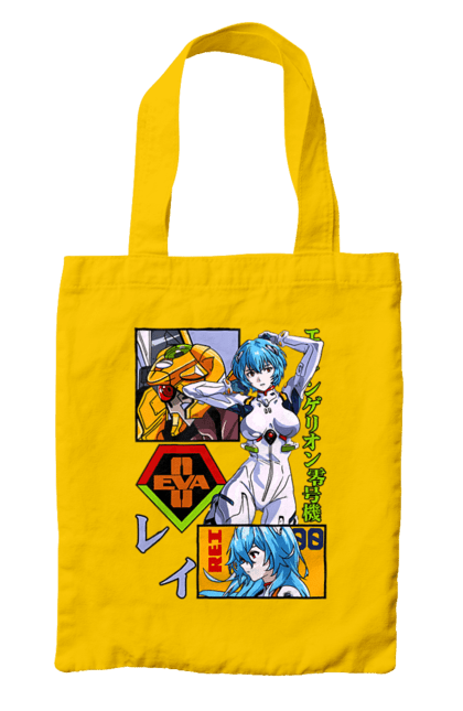 Bag with prints Evangelion Rei. Anime, evangelion, eve, kaoru, manga, rei ayanami, shinji. 2070702