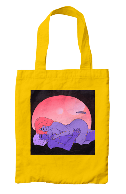 Сумка з принтом "Інопланетяни Дівчина І Хлопець". Голі, дівчина, хлопець. 2070702