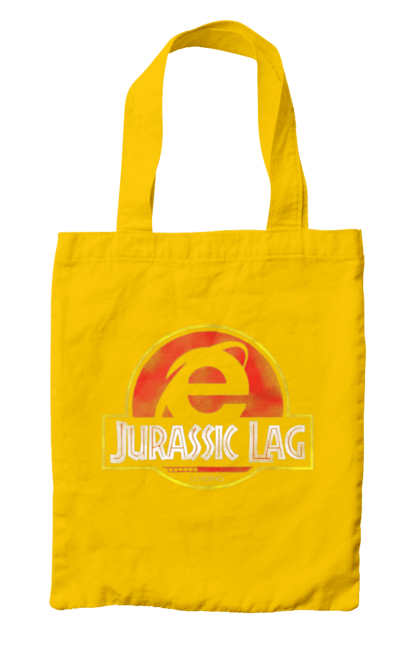 Bag with prints Jurassic lag. Antiquity, browser, ie, internet explorer, jurassic park, lag, microsoft, not, windows. 2070702